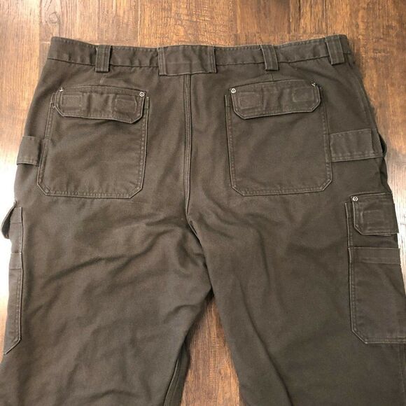 Duluth Trading Co Size 48x30 (45x22.5) Fire Hose Canvas Pants HEAVY Fleece Lined - Picture 10 of 12